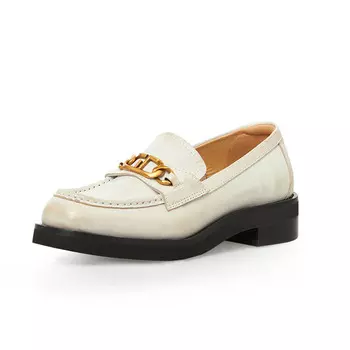 Лоферы женские Deep Breath кожаные, коричневый