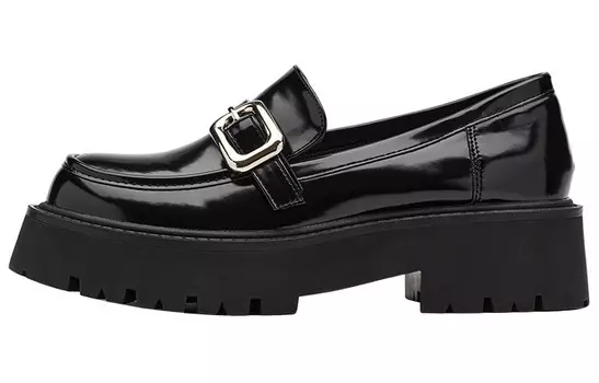 Лоферы женские Gracegift, цвет Black lacquer