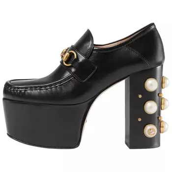 Лоферы женские Gucci, черный