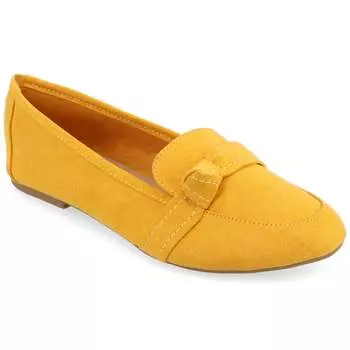 Лоферы женские Journee, цвет mustard