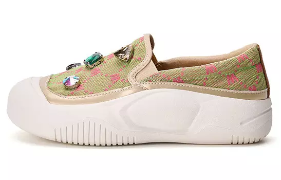 Лоферы женские Joy&Mario, зеленый