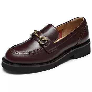 Лоферы женские Joypeace, цвет Burgundy