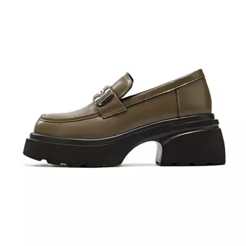 Лоферы женские Kekafu, хаки