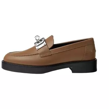 Лоферы женские коричневые Hermes