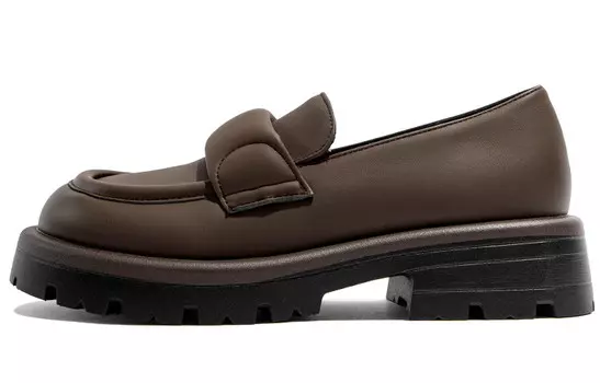 Лоферы женские коричневые Tuopin