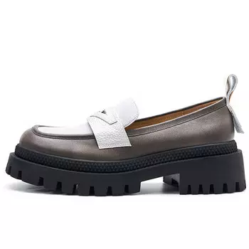 Лоферы женские коричневый/серый R'Azzurro