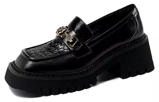 Лоферы женские Lesele, черный