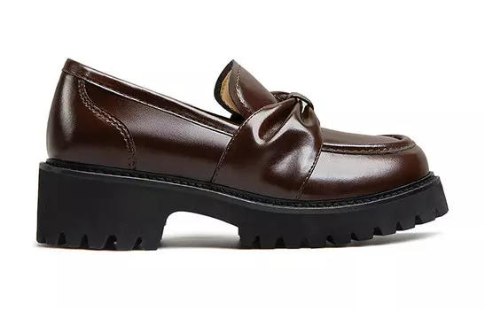 Лоферы женские Lily Wei, цвет Red Brown