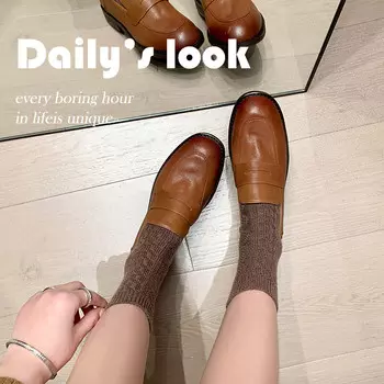 Лоферы женские Mo Lin, цвет Coffee