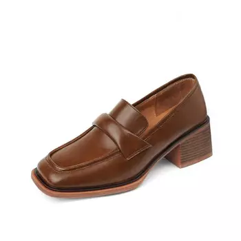 Лоферы женские Mo Lin, коричневый