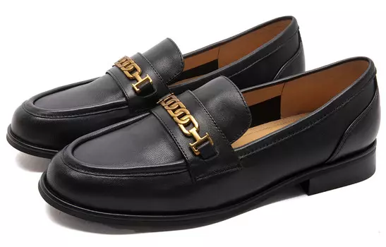 Лоферы женские низкие черные Anthony Miles