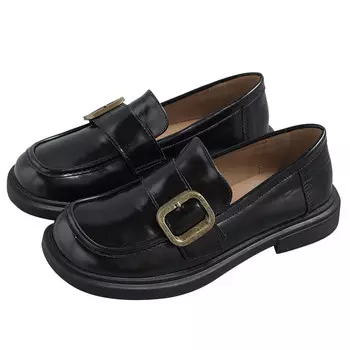 Лоферы женские низкие черные Dolin Collection