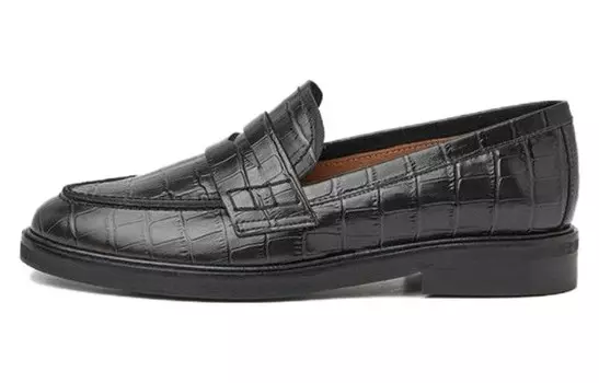 Лоферы женские низкие черные Flattered