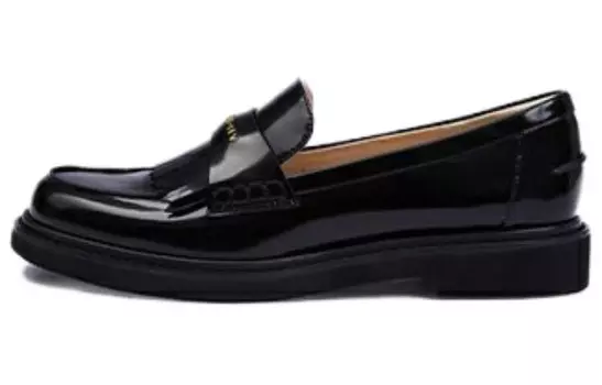 Лоферы женские низкие черный 73Hours