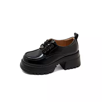 Лоферы женские низкие черный Comely