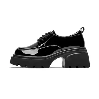 Лоферы женские низкие черный Gemeiq