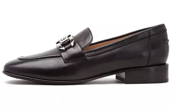 Лоферы женские низкие черный Satchi