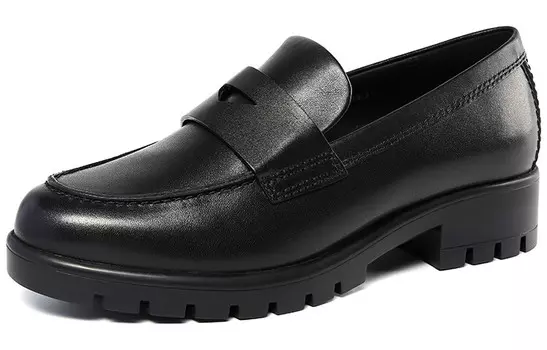 Лоферы женские низкие черный Satchi