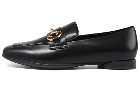 Лоферы женские низкие черный Satchi