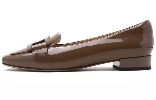 Лоферы женские низкие коричневый Satchi