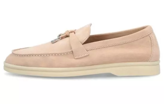 Лоферы женские низкие Loro Piana, розовый
