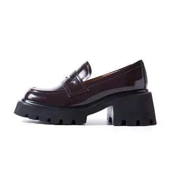 Лоферы женские низкие Truffle Wine Brown Marie Claire