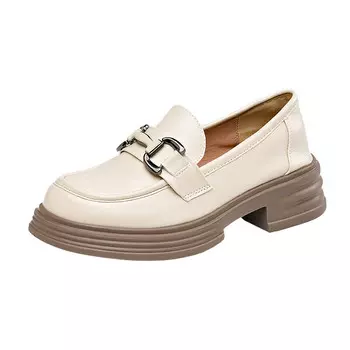 Лоферы женские Nrdrofficial, бежевый