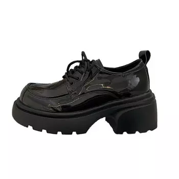 Лоферы женские Nunz, цвет Gloss Black