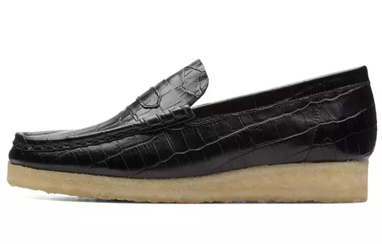 Лоферы женские Originals Low-top черного цвета Clarks