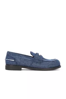 Лоферы женские Penny Loafer Miu Miu, цвет Denim