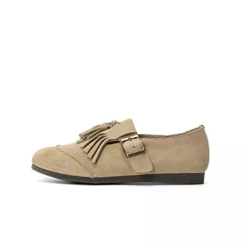 Лоферы женские Q.Vonton, цвет Apricot