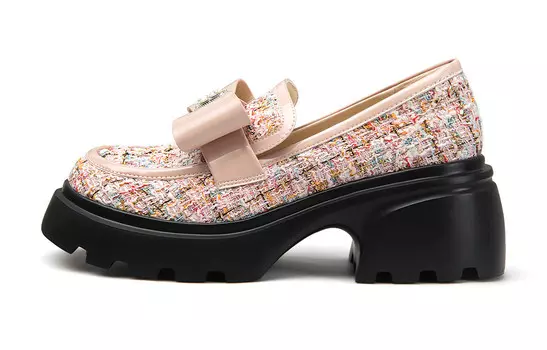 Лоферы женские розовый Lily Wei, розовый