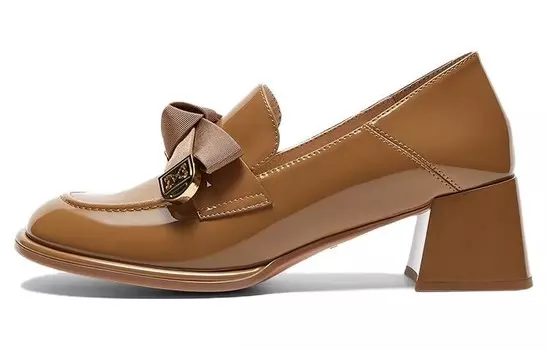 Лоферы женские с низким верхом Basto, коричневый