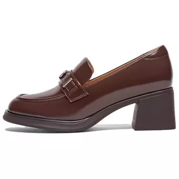 Лоферы женские с низким верхом Basto, коричневый