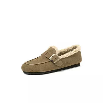 Лоферы женские с низким верхом Comely, коричневый