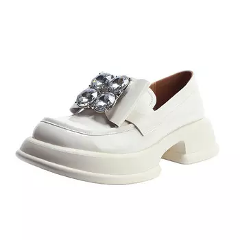 Лоферы женские с низким верхом Echo&Yolo, белый