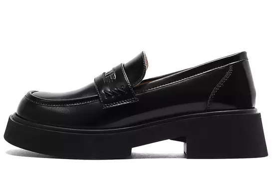 Лоферы женские с низким верхом Elle, черный