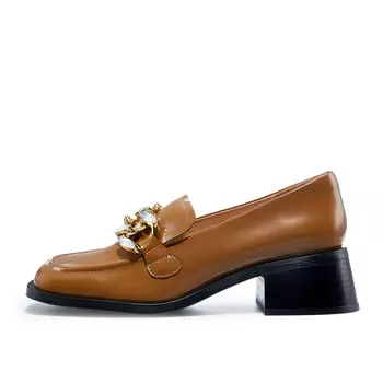 Лоферы женские с низким верхом Harson, цвет Yellow Brown