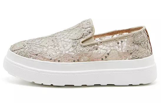 Лоферы женские с низким верхом Joy&Mario, золотой