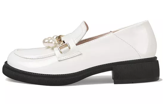Лоферы женские с низким верхом Lily Wei, белый