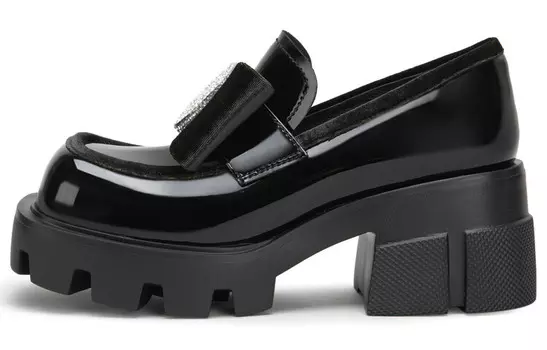 Лоферы женские с низким верхом Mio, черный