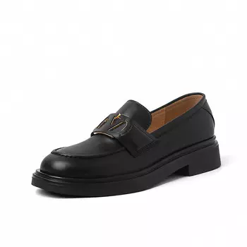 Лоферы женские с низким верхом Mo Lin, черный