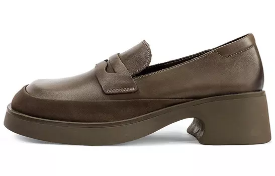 Лоферы женские с низким верхом Occaman, хаки