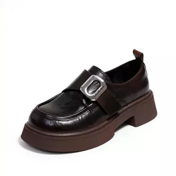 Лоферы женские с низким верхом Ouumeis, черный