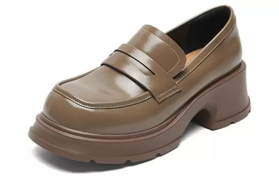 Лоферы женские с низким верхом Pt'Son, зеленый