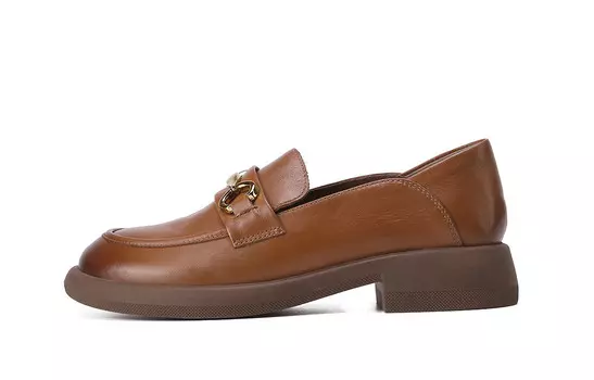 Лоферы женские с низким верхом Vedullar, коричневый