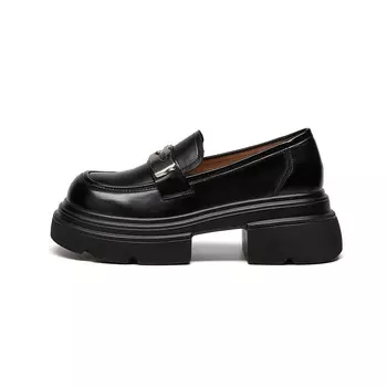 Лоферы женские St&Sat, черный