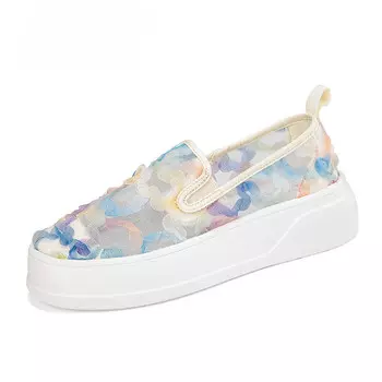 Лоферы женские Tt&Mm, белый/синий