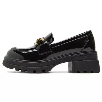 Лоферы женские высокие черный Westlink