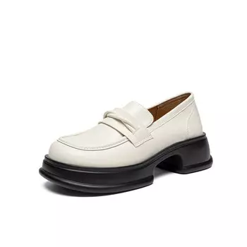 Лоферы женские Zhr, бежевый